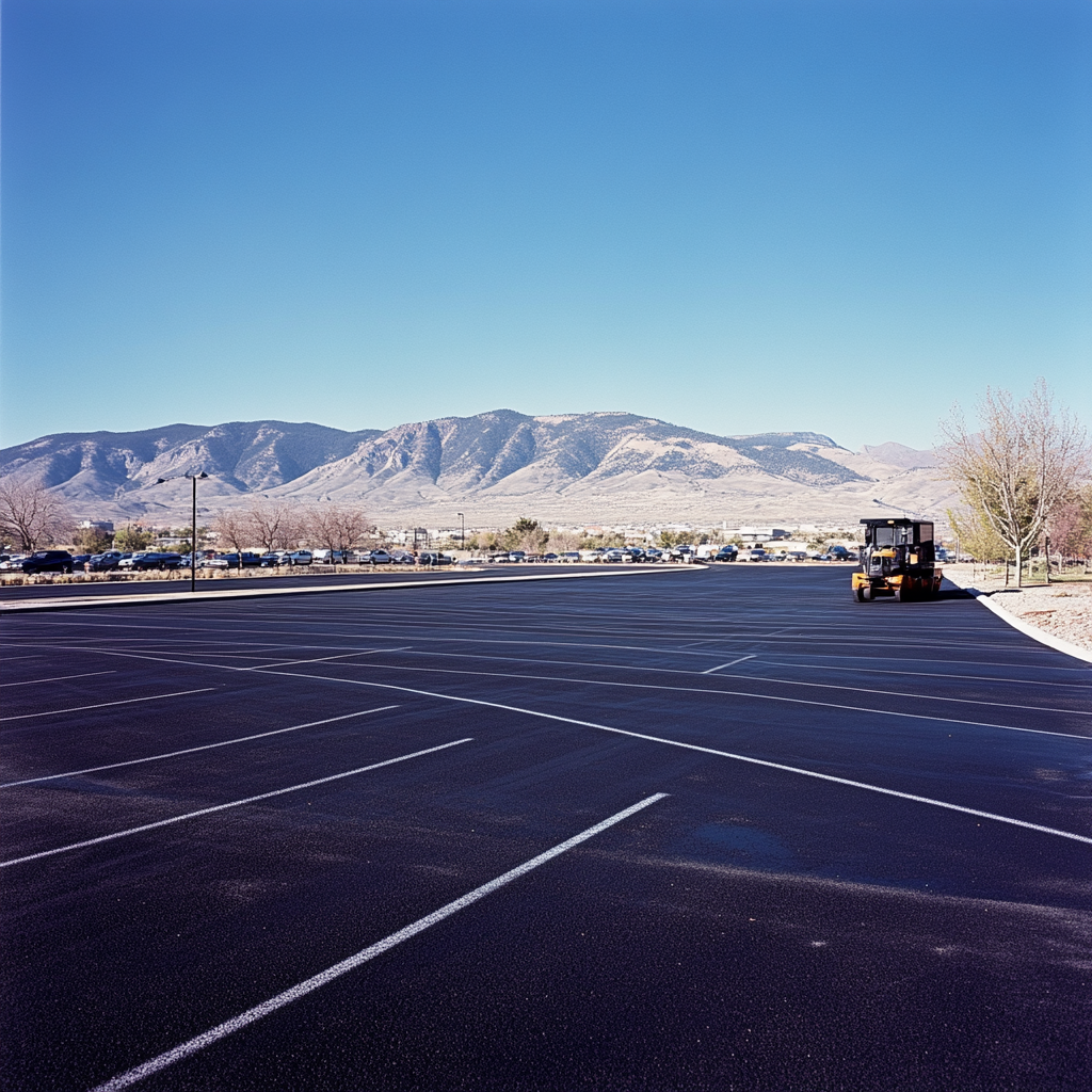 Parking lot striping machine