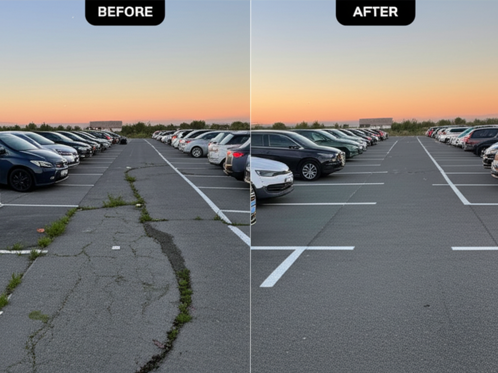 Before and After Striping